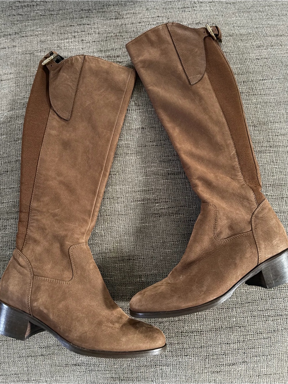 L.K. Bennett Women’s Brown Tall Knee Boots Suede Leather Sz 36/5